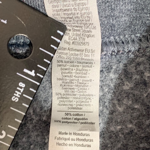 Pitt Panthers Hoodie Men’s M Gray Gildan Heavy Blend University of Pittsburgh Pu - Picture 3 of 7